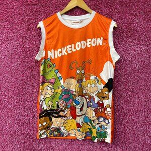 Nickelodeon Classic Cartoon Mix Retro Muscle Tank Top Medium